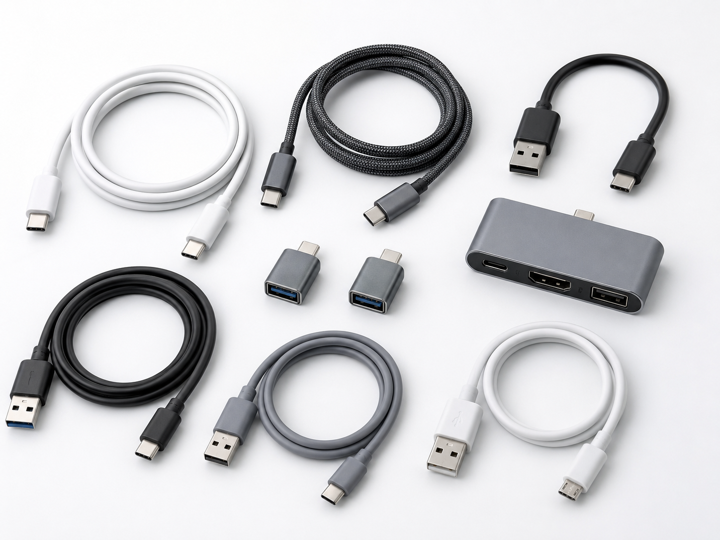 USB 3.0 A-to-B Printer Cable, 3 ft, Black category illustration